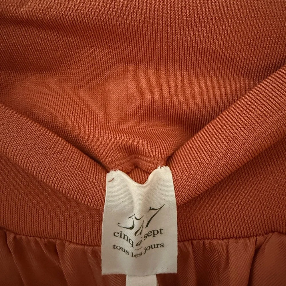 Cinq à Sept Terracotta High-Waisted Pants - Picture 4 of 6